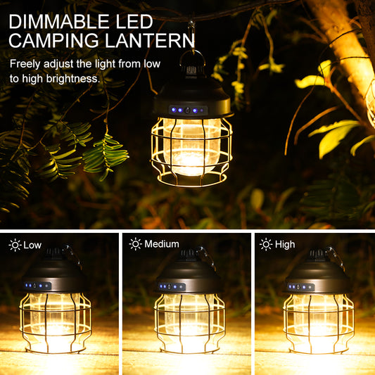 SleepinHike™ | Metal Camping Lantern | Battery Powered