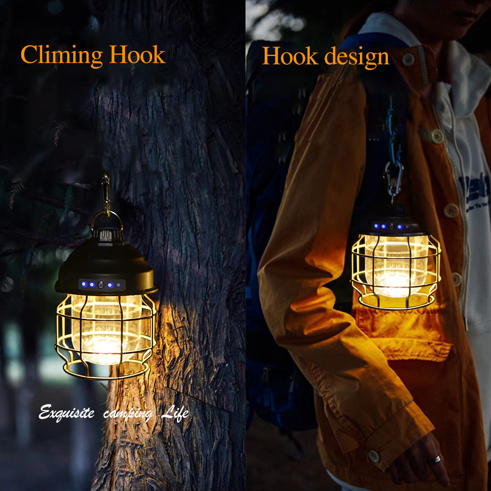 SleepinHike™ | Metal Camping Lantern | Battery Powered