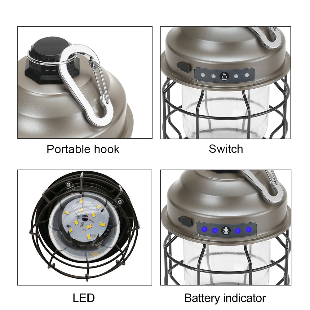 SleepinHike™ | Metal Camping Lantern | Battery Powered