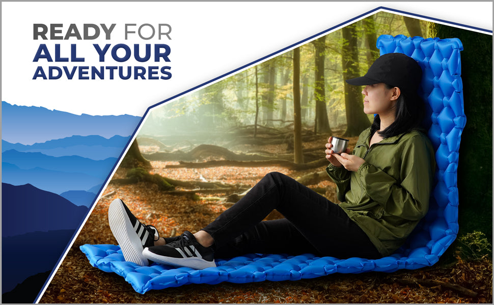 SleepinHike™ | Waterproof Sleeping Pad for Camping (Standard Version - No Pillow)