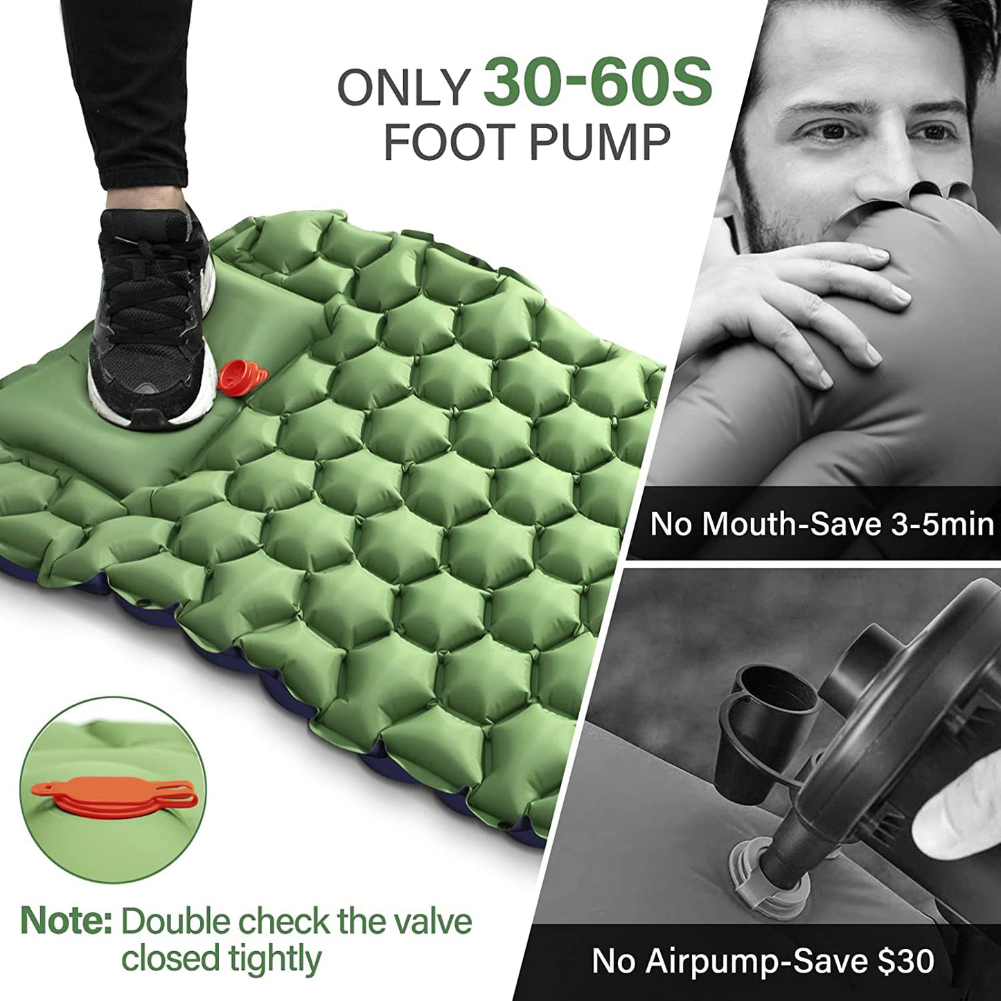 SleepinHike™ | Upgrade Waterproof Sleeping Pad for Camping (With Pillow)